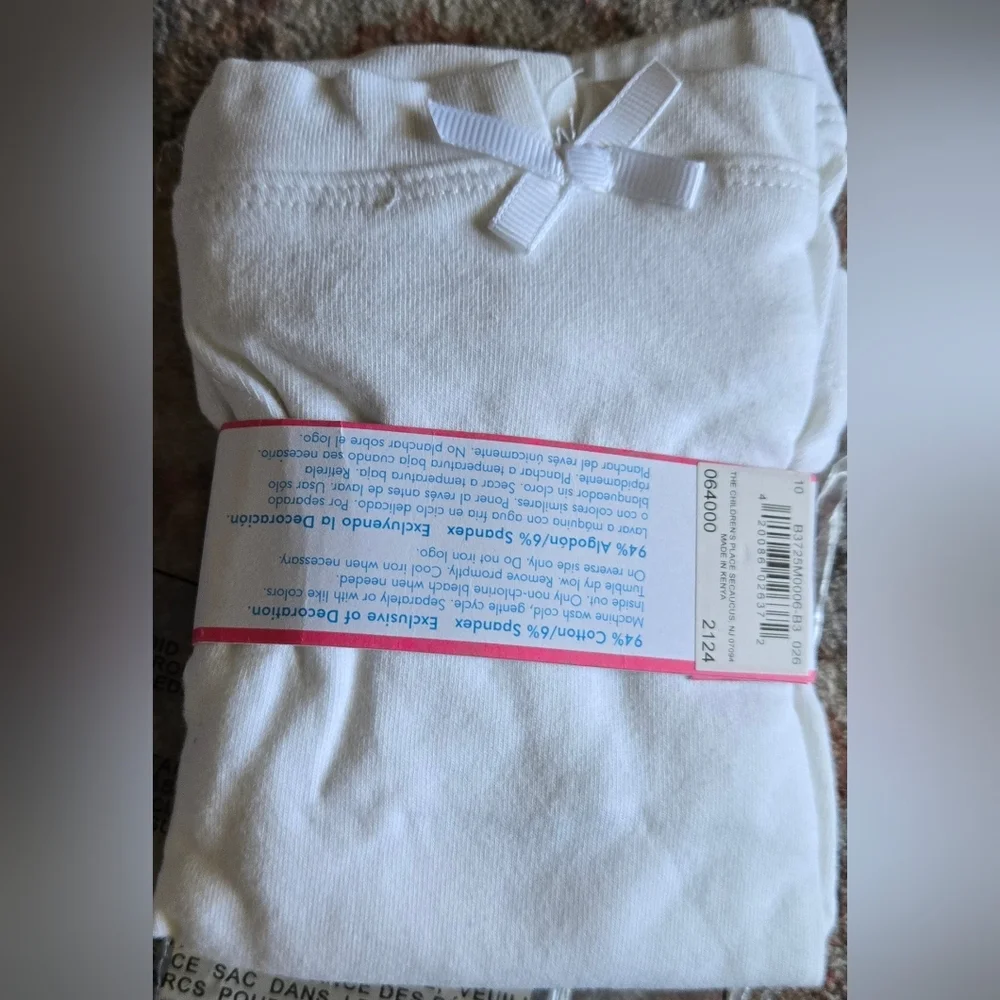 The Children's Place Girl's White Cartwheel Shorts NWT Size 14